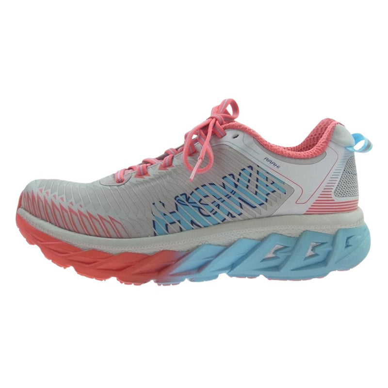 HOKA ONE ONE ホカ オネオネ 1016259 MCDB Womens ARAHI Trail Running Shoes アラヒ トレイル ランニング シューズ スニーカー グレー系 24cm【新古品】【未使用】【中古】