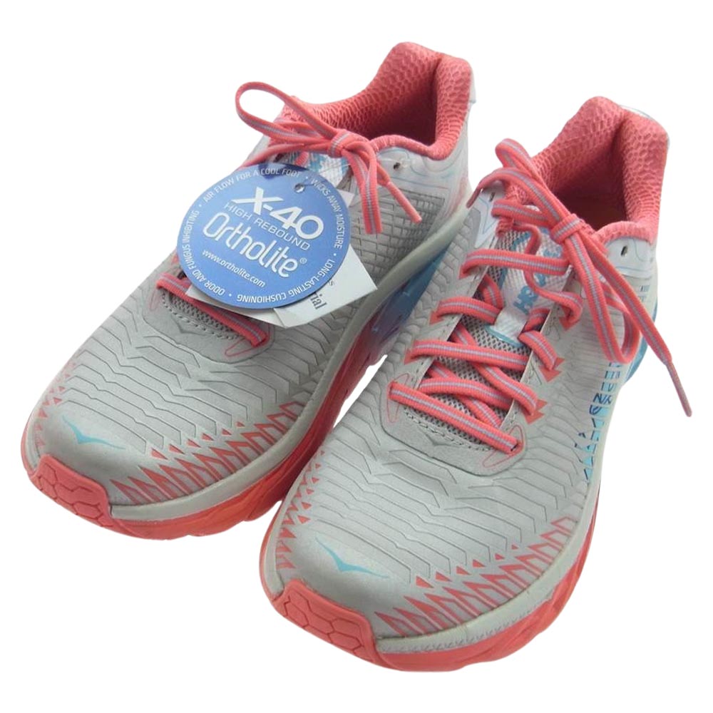 HOKA ONE ONE ホカ オネオネ 1016259 MCDB Womens ARAHI Trail Running Shoes アラヒ トレイル ランニング シューズ スニーカー グレー系 24cm【新古品】【未使用】【中古】