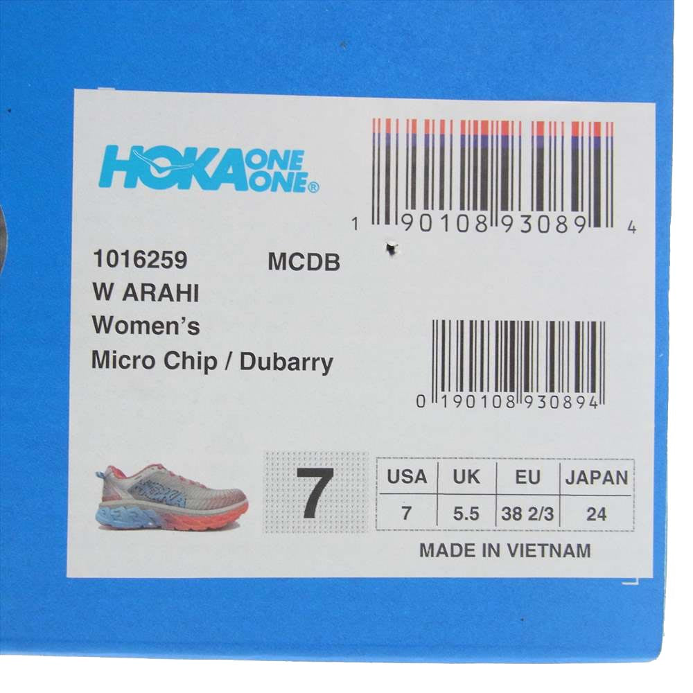 HOKA ONE ONE ホカ オネオネ 1016259 MCDB Womens ARAHI Trail Running Shoes アラヒ トレイル ランニング シューズ スニーカー グレー系 24cm【新古品】【未使用】【中古】