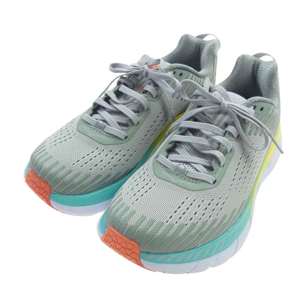 HOKA ONE ONE ホカ オネオネ 1016259 VBWI Womens CLIFTON5 Trail Running Shoes クリフトン トレイル ランニング シューズ スニーカー グレー系 24cm【極上美品】【中古】
