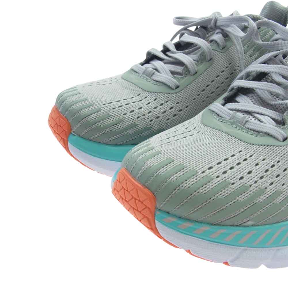 HOKA ONE ONE ホカ オネオネ 1016259 VBWI Womens CLIFTON5 Trail Running Shoes クリフトン トレイル ランニング シューズ スニーカー グレー系 24cm【極上美品】【中古】