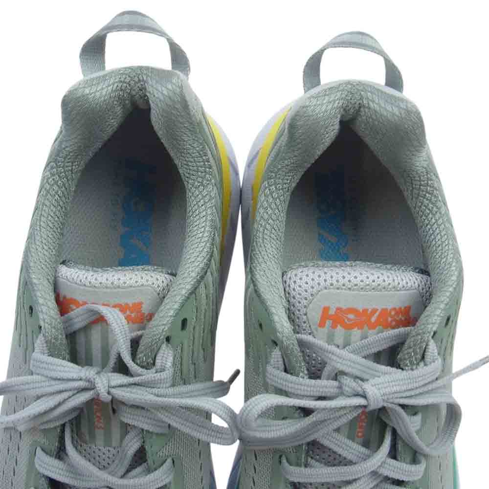 HOKA ONE ONE ホカ オネオネ 1016259 VBWI Womens CLIFTON5 Trail Running Shoes クリフトン トレイル ランニング シューズ スニーカー グレー系 24cm【極上美品】【中古】