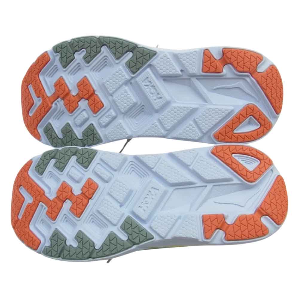 HOKA ONE ONE ホカ オネオネ 1016259 VBWI Womens CLIFTON5 Trail Running Shoes クリフトン トレイル ランニング シューズ スニーカー グレー系 24cm【極上美品】【中古】