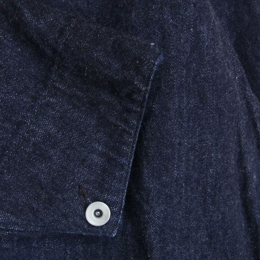 COMOLI コモリ 23AW Y03-01002 デニム カバーオール ワーク ジャケット インディゴブルー系 1【新古品】【未使用】【中古】
