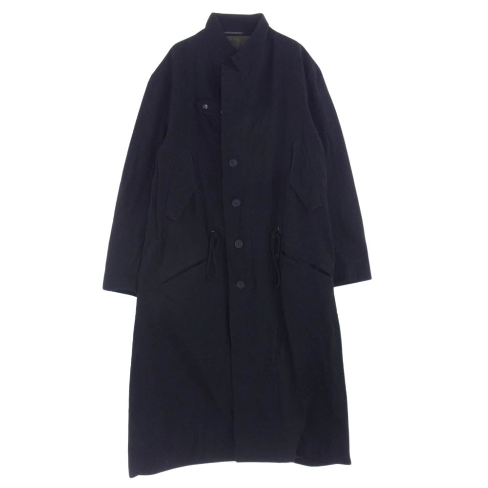 Yohji Yamamoto POUR HOMME ヨウジヤマモトプールオム 20AW HR-J43-890 Look2 ZIP DENIM JACKET フルジップ デニム ライダース コート ブラック系【中古】