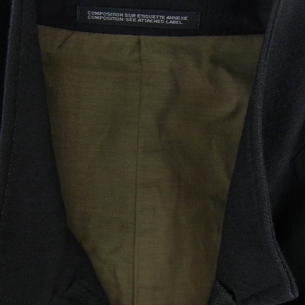 Yohji Yamamoto POUR HOMME ヨウジヤマモトプールオム 20AW HR-J43-890 Look2 ZIP DENIM JACKET フルジップ デニム ライダース コート ブラック系【中古】