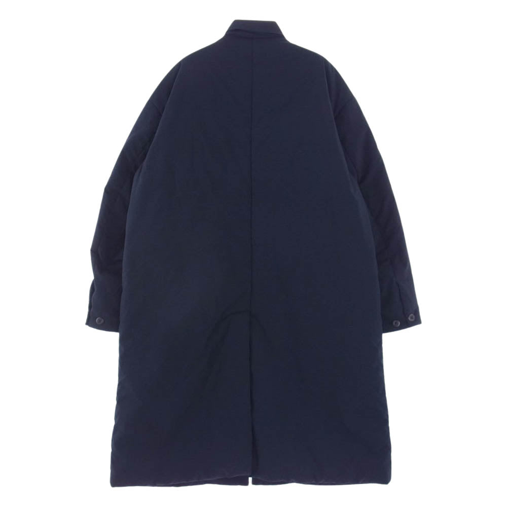 BEAMS ビームス 中綿 ロング コート ネイビー系 S【中古】