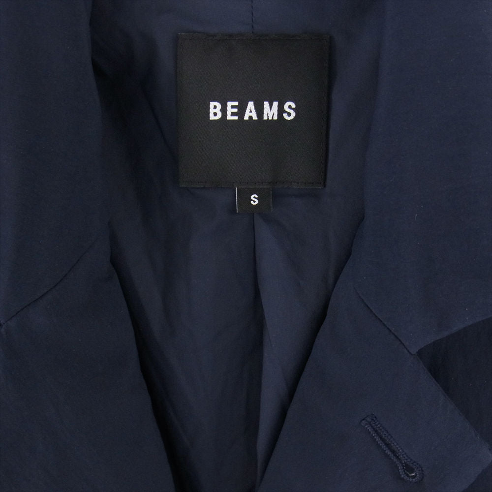 BEAMS ビームス 中綿 ロング コート ネイビー系 S【中古】
