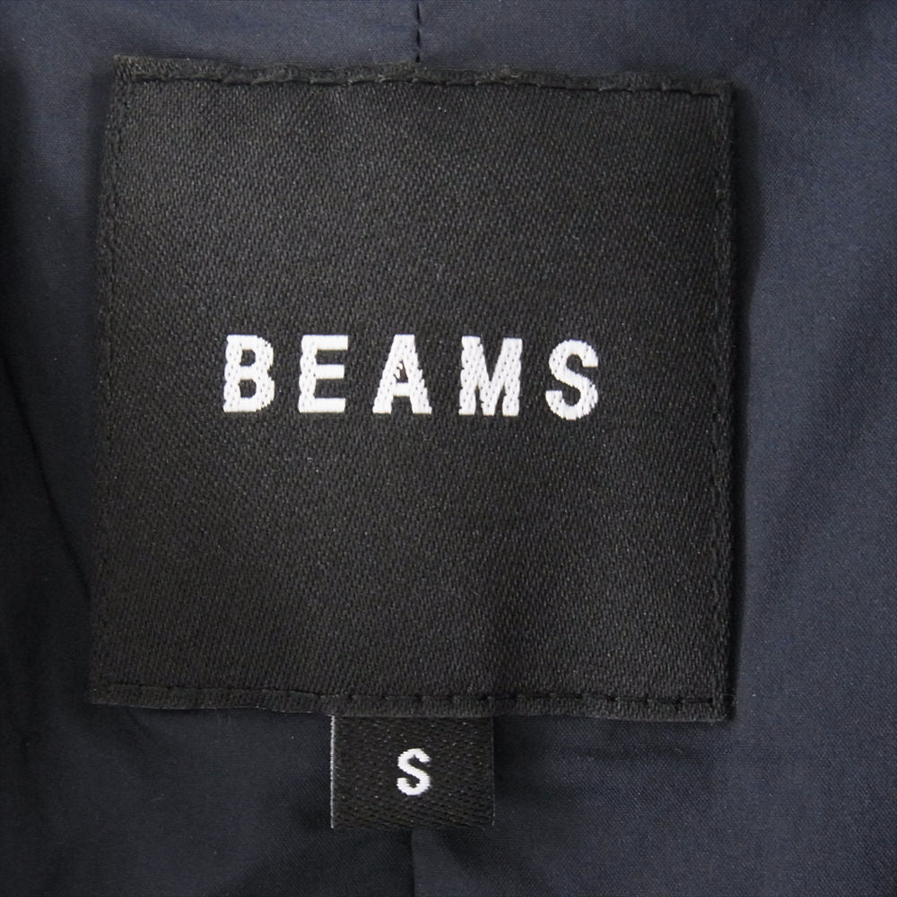 BEAMS ビームス 中綿 ロング コート ネイビー系 S【中古】