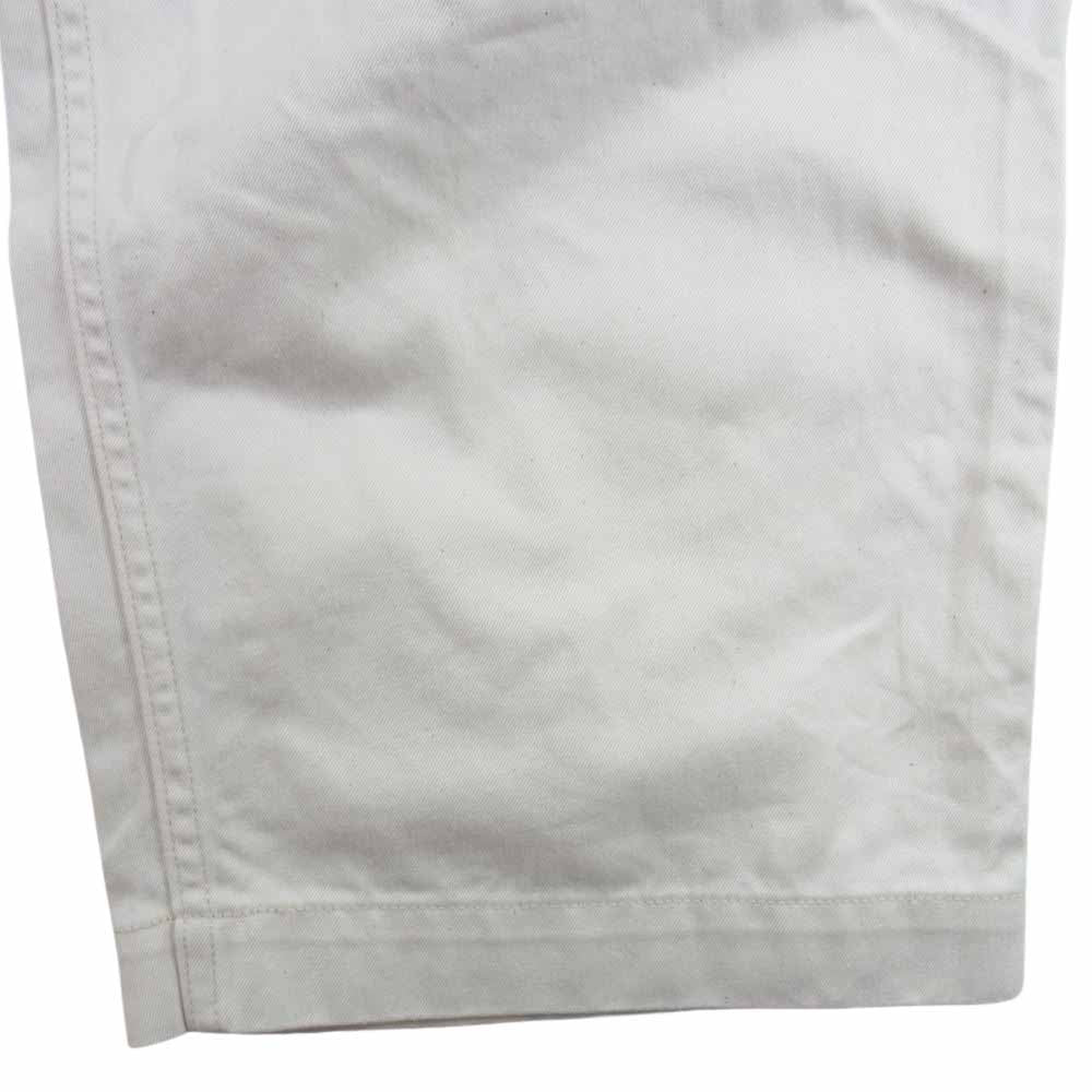 サクラ シンチバック 1タック パンツ ナチュラル オフホワイト系 32【中古】