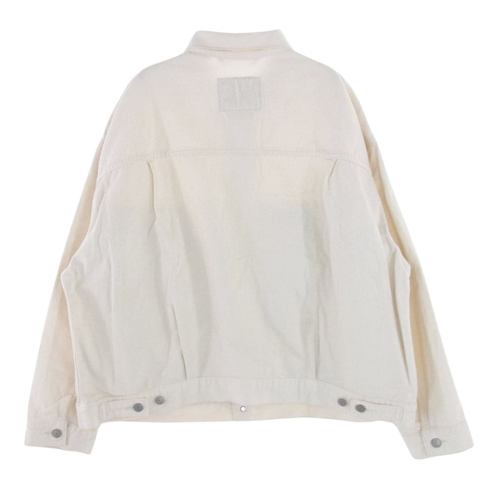 Levi's リーバイス A2424-0000 PREMIUM ATURAL VINTARGE 1st Model ナチュラル デニム トラッカー ジャケット ホワイト系 L【中古】