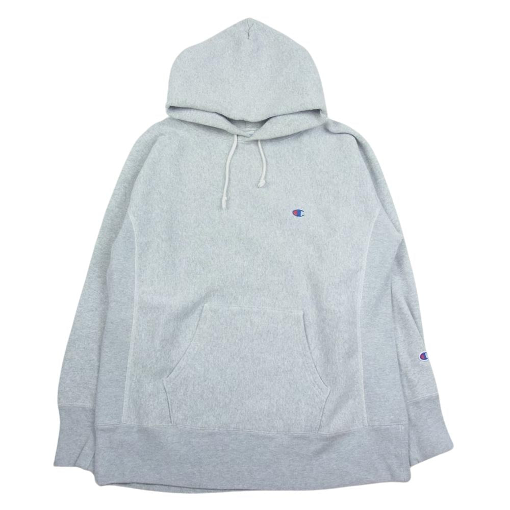Champion チャンピオン 青単タグ 復刻 バースウィーブ スウェット パーカー グレー系 L【中古】