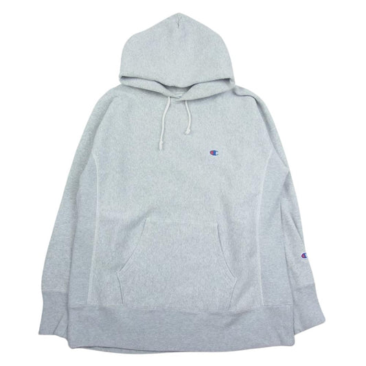 Champion チャンピオン 青単タグ 復刻 バースウィーブ スウェット パーカー グレー系 L【中古】