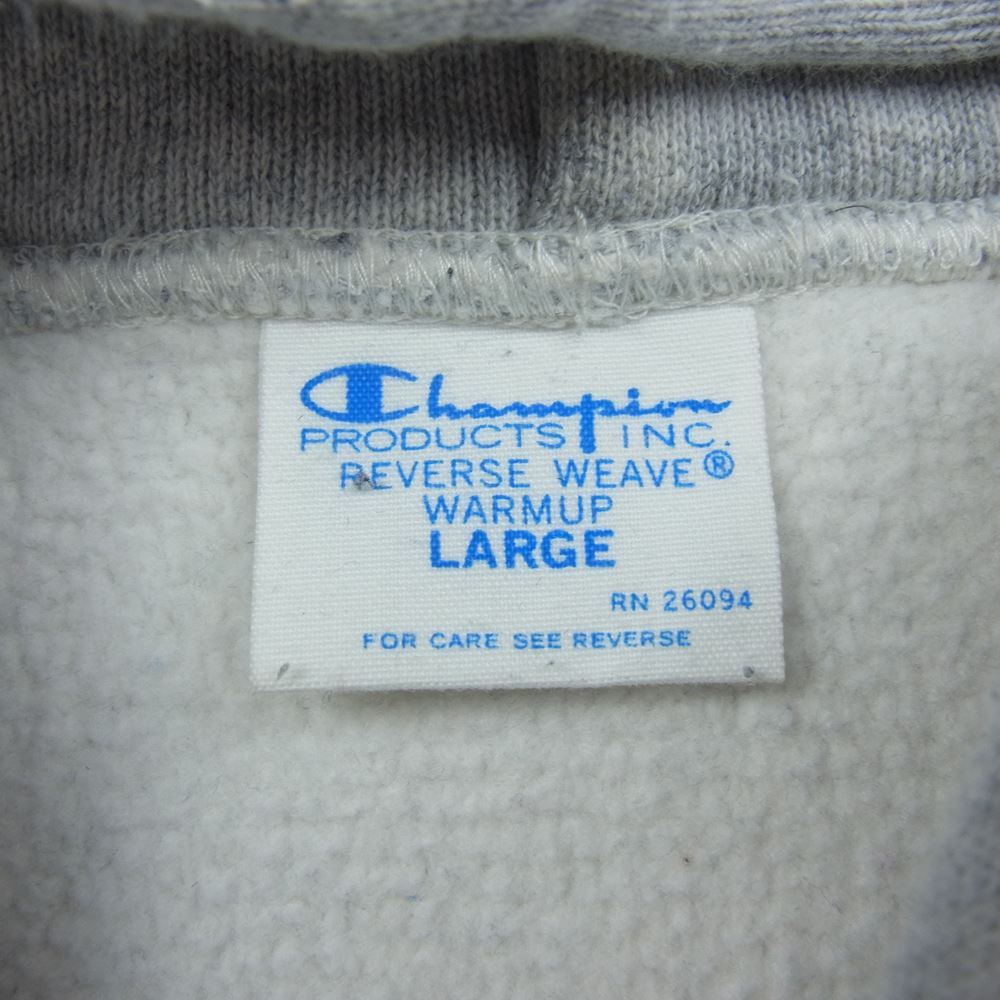 Champion チャンピオン 青単タグ 復刻 バースウィーブ スウェット パーカー グレー系 L【中古】