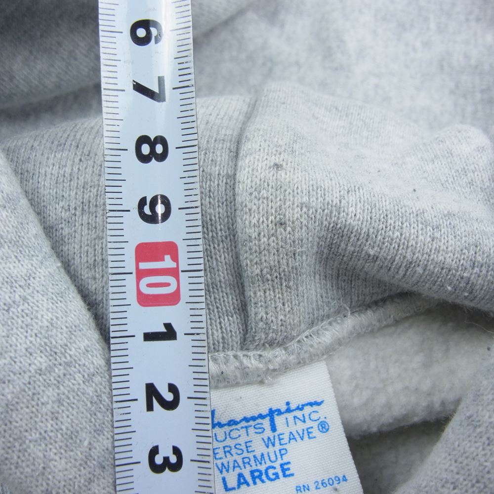 Champion チャンピオン 青単タグ 復刻 バースウィーブ スウェット パーカー グレー系 L【中古】