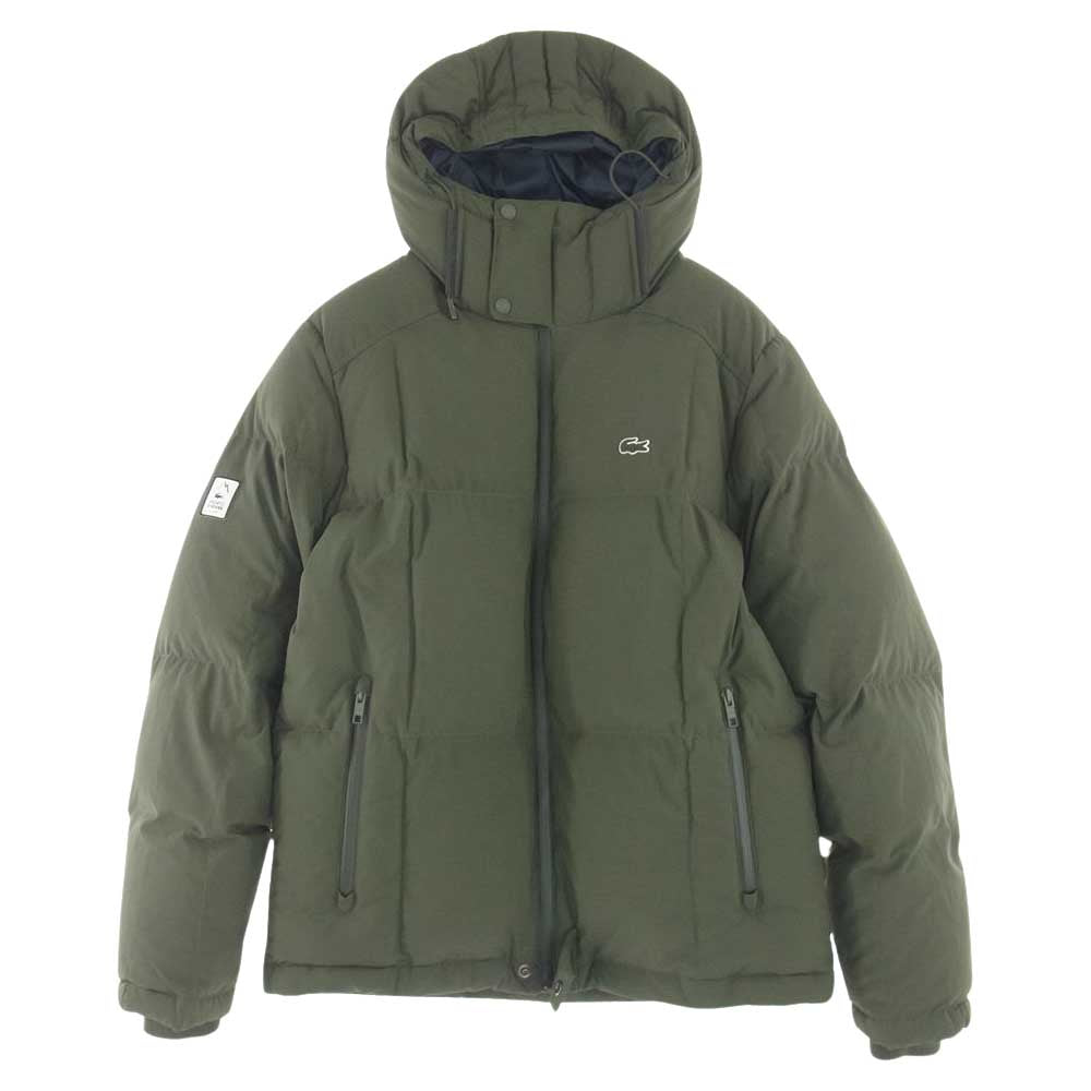 LACOSTE ラコステ BH9803 キルトタフタ ダウン ジャケット カーキ系 US　XS【中古】