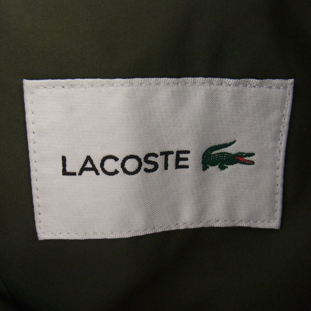 LACOSTE ラコステ BH9803 キルトタフタ ダウン ジャケット カーキ系 US　XS【中古】