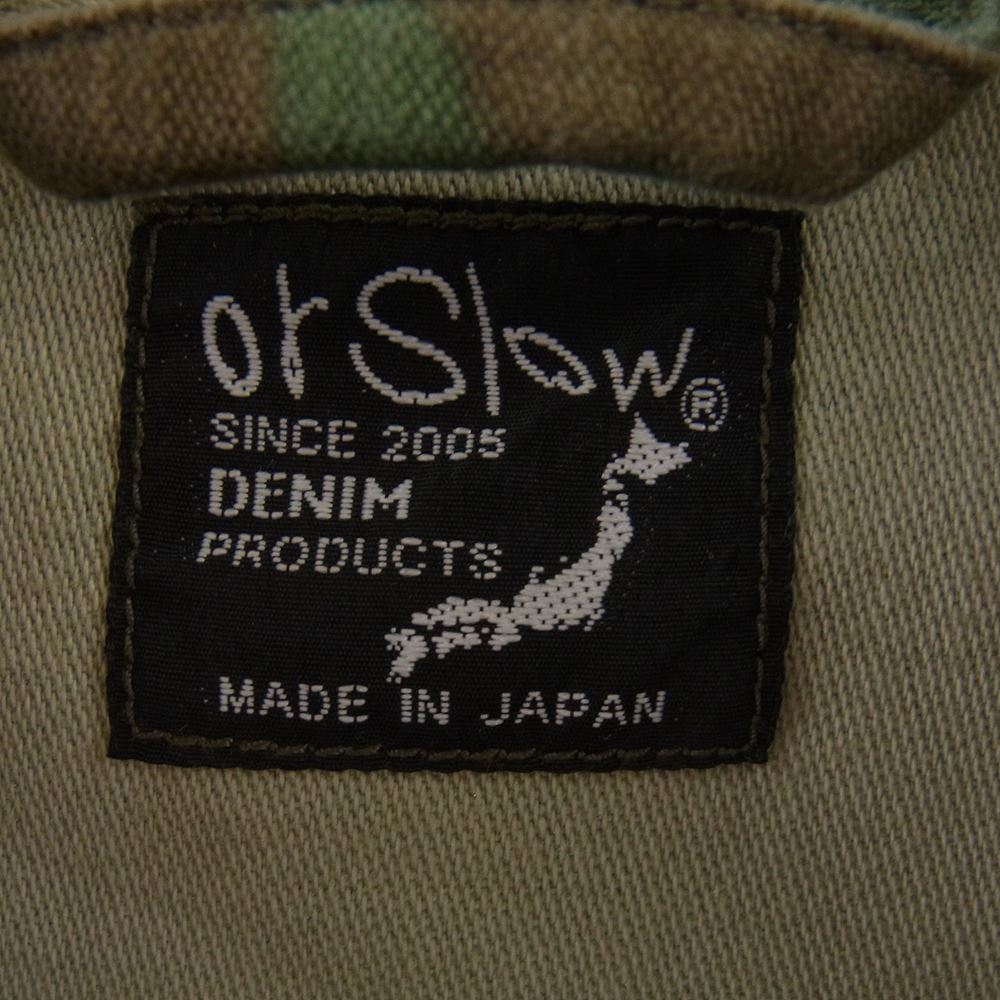 orSlow オアスロウ カモ柄 カバーオール ジャケット カーキ系 3【中古】