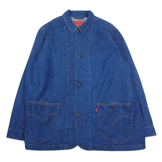 Levi's RED リーバイスレッド A2691-0000 デニム エンジニア コート カバーオール ジャケット インディゴブルー系 XL【中古】