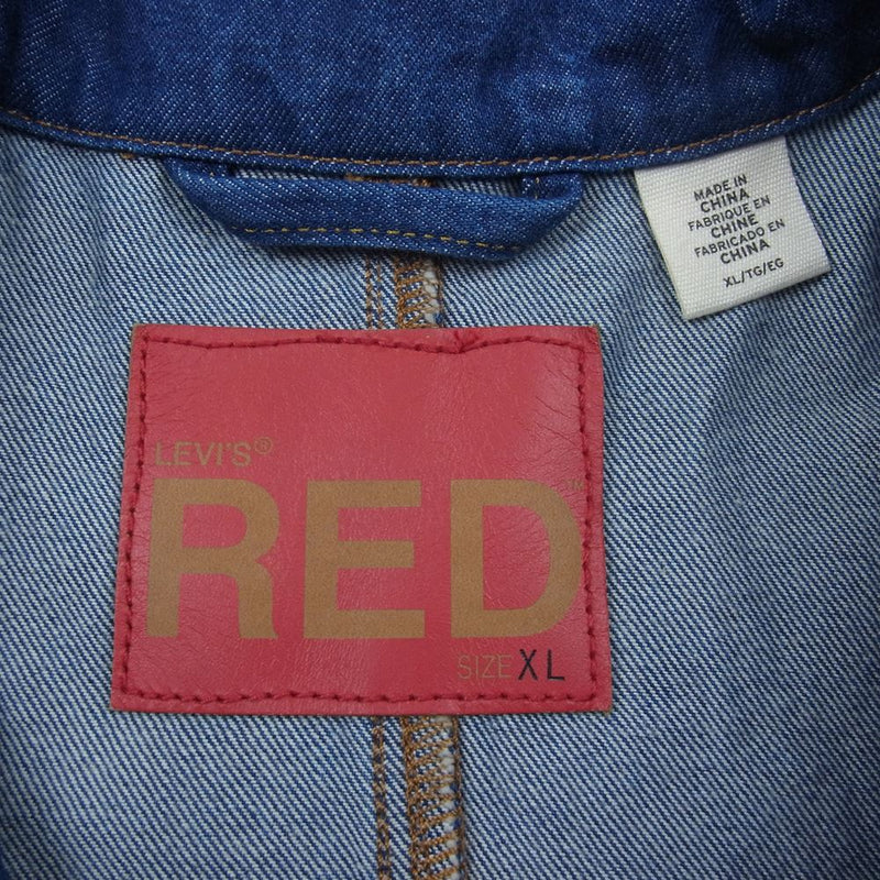 Levi's RED リーバイスレッド A2691-0000 デニム エンジニア コート カバーオール ジャケット インディゴブルー系 XL【中古】
