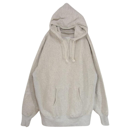 Champion チャンピオン 復刻 プルオーバー アフター フーデッド スウェットシャツ 後付け パーカー   グレー系 XL【中古】