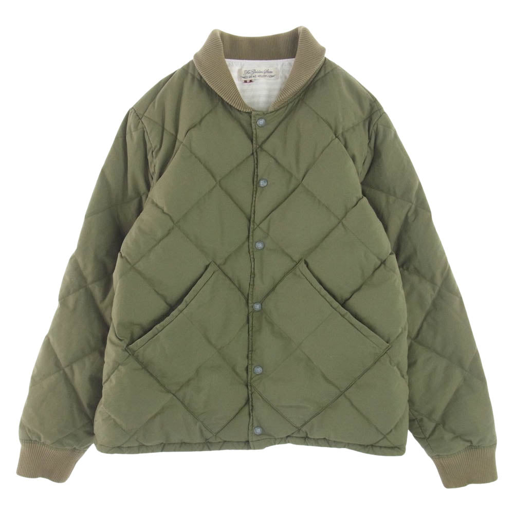 REMI RELIEF レミレリーフ キルティング ダウン ジャケット カーキ系 XL【中古】