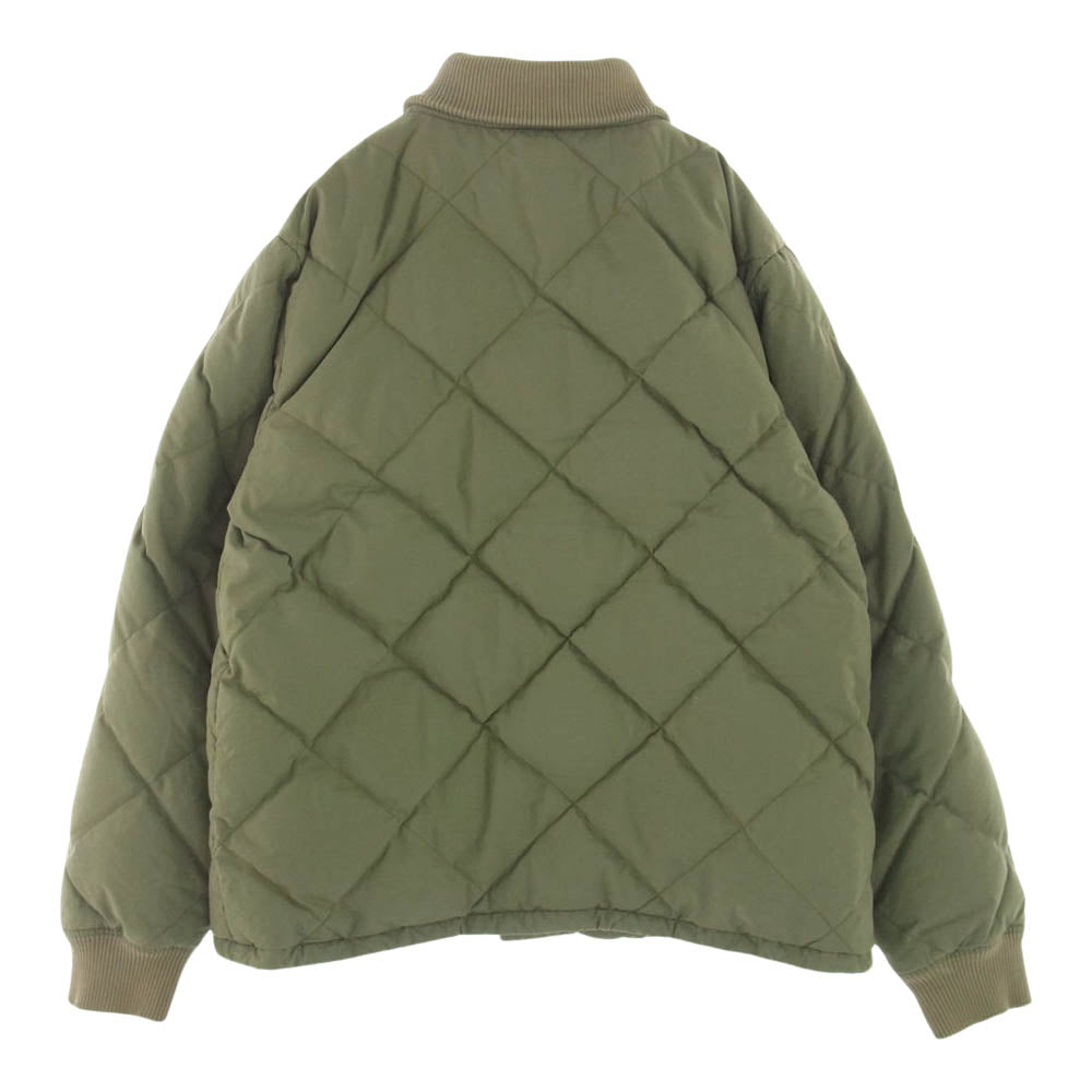 REMI RELIEF レミレリーフ キルティング ダウン ジャケット カーキ系 XL【中古】