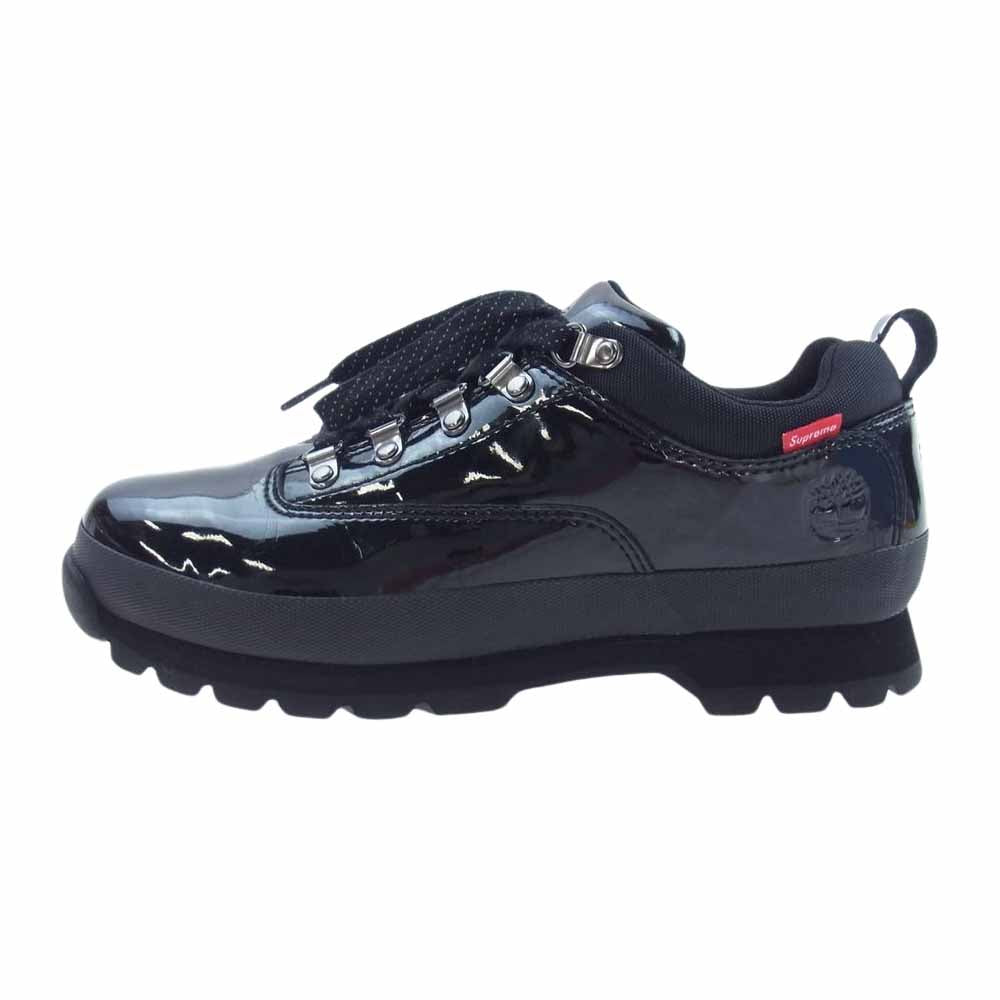 Supreme シュプリーム 20SS Timberland Euro Hiker Low Patent Leather ティンバーランド ユーロハイカー ロー パテントレザー ブーツ ブラック系 26cm【中古】