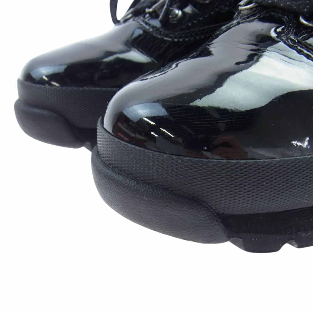 Supreme シュプリーム 20SS Timberland Euro Hiker Low Patent Leather ティンバーランド ユーロハイカー ロー パテントレザー ブーツ ブラック系 26cm【中古】