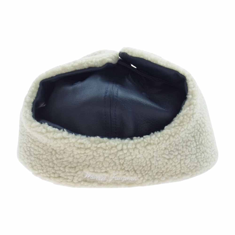 Supreme シュプリーム Leather Earflap Box Logo New Era ニューエラ レザー イヤーフラップ ボックスロゴ キャップ 帽子 ネイビー ネイビー系【美品】【中古】