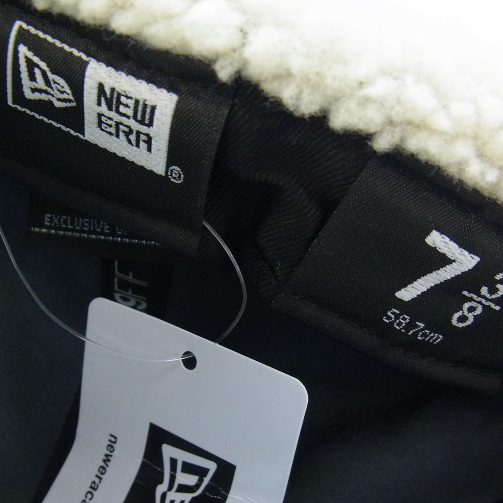 Supreme シュプリーム Leather Earflap Box Logo New Era ニューエラ レザー イヤーフラップ ボックスロゴ キャップ 帽子 ネイビー ネイビー系【美品】【中古】