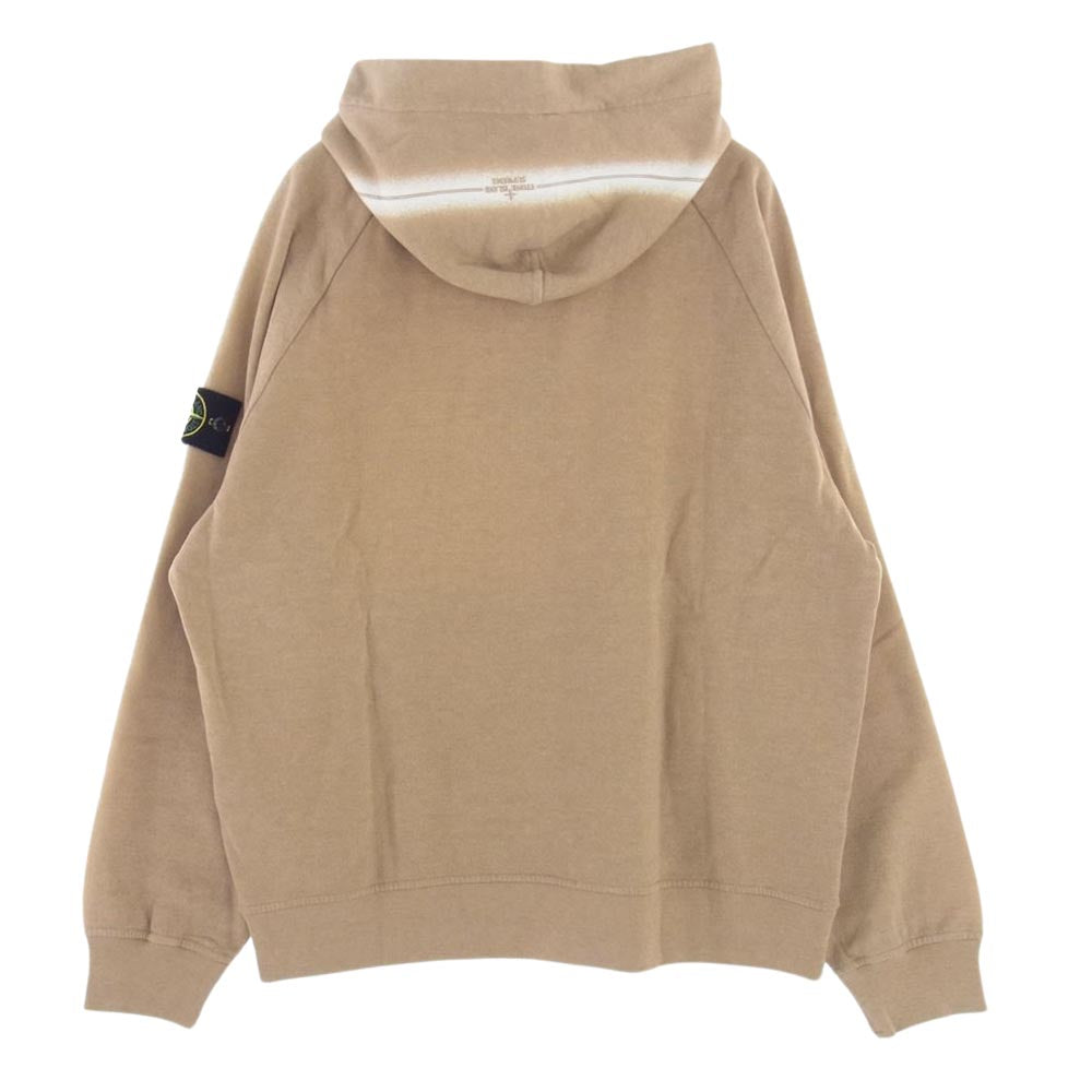 Supreme シュプリーム 22SS Stone Island Stripe Hooded Sweatshirt  ストーンアイランド ストライプ スウェット パーカー ライトブラウン系 L【新古品】【未使用】【中古】