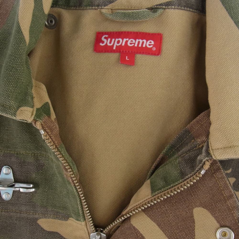 Supreme シュプリーム 23SS Canvas Clip Jacket キャンバス クリップ ジャケット マルチカラー系 L【美品】【中古】