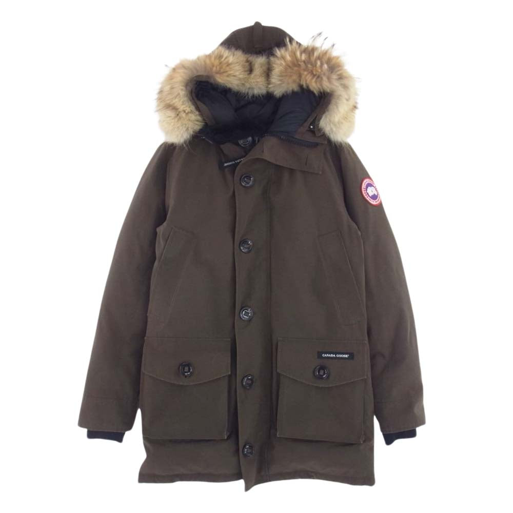 CANADA GOOSE カナダグース 2072JM YORK TON ヨークトン ファー付フーディ ダウン ジャケット ブラウン系 S【中古】