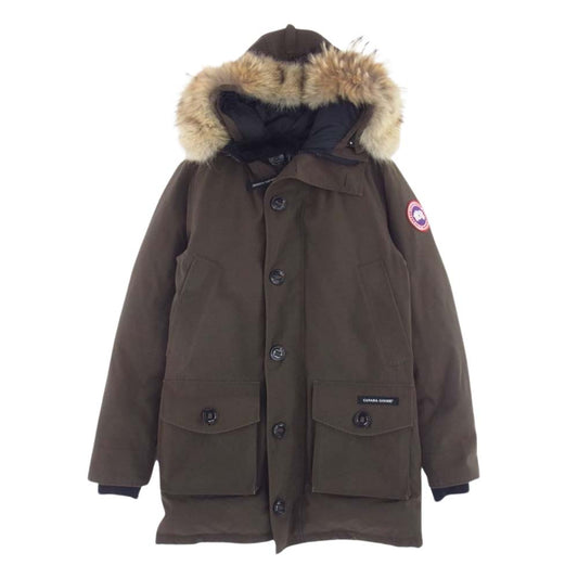 CANADA GOOSE カナダグース 2072JM YORK TON ヨークトン ファー付フーディ ダウン ジャケット ブラウン系 S【中古】