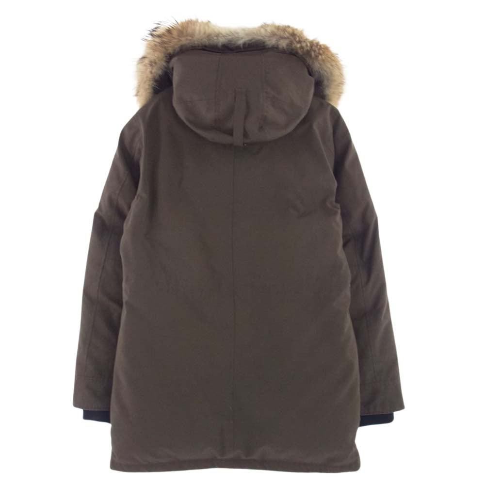 CANADA GOOSE カナダグース 2072JM YORK TON ヨークトン ファー付フーディ ダウン ジャケット ブラウン系 S【中古】