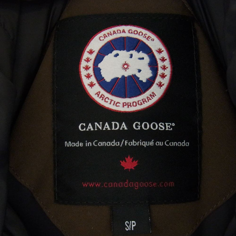 CANADA GOOSE カナダグース 2072JM YORK TON ヨークトン ファー付フーディ ダウン ジャケット ブラウン系 S【中古】