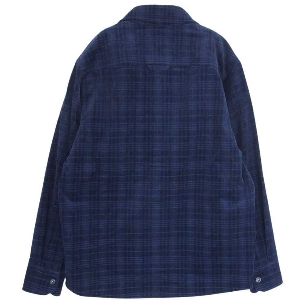 A.P.C. アーペーセー RUE MADAME PARIS コーデュロイ 長袖 シャツ ネイビー系 XS【中古】