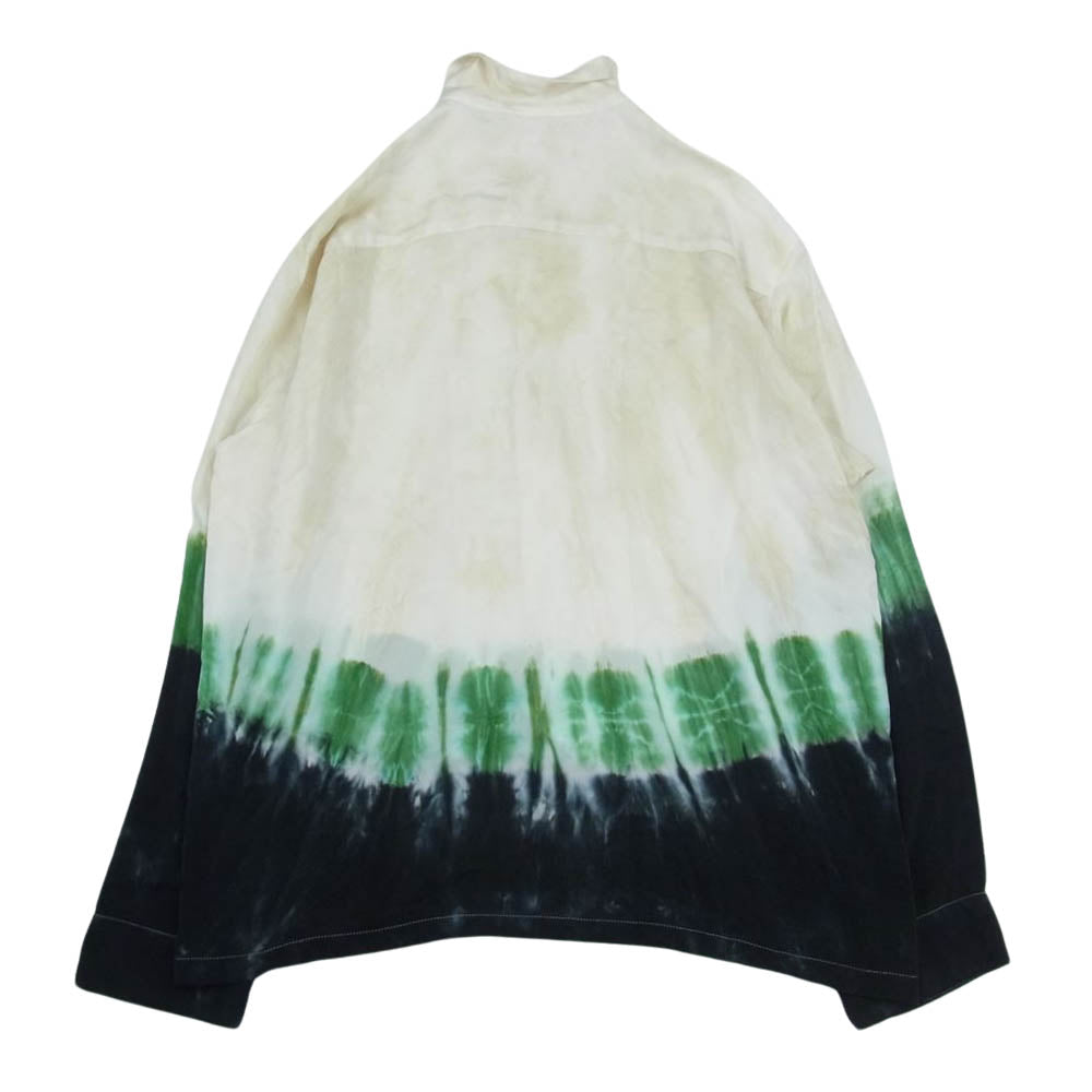 TOGA トーガ 22AW TV22-FJ338 VIRILIS ビリリース Inner tie dye print shirt インナー タイダイ染め 長袖 シャツ オフホワイト系 46【中古】