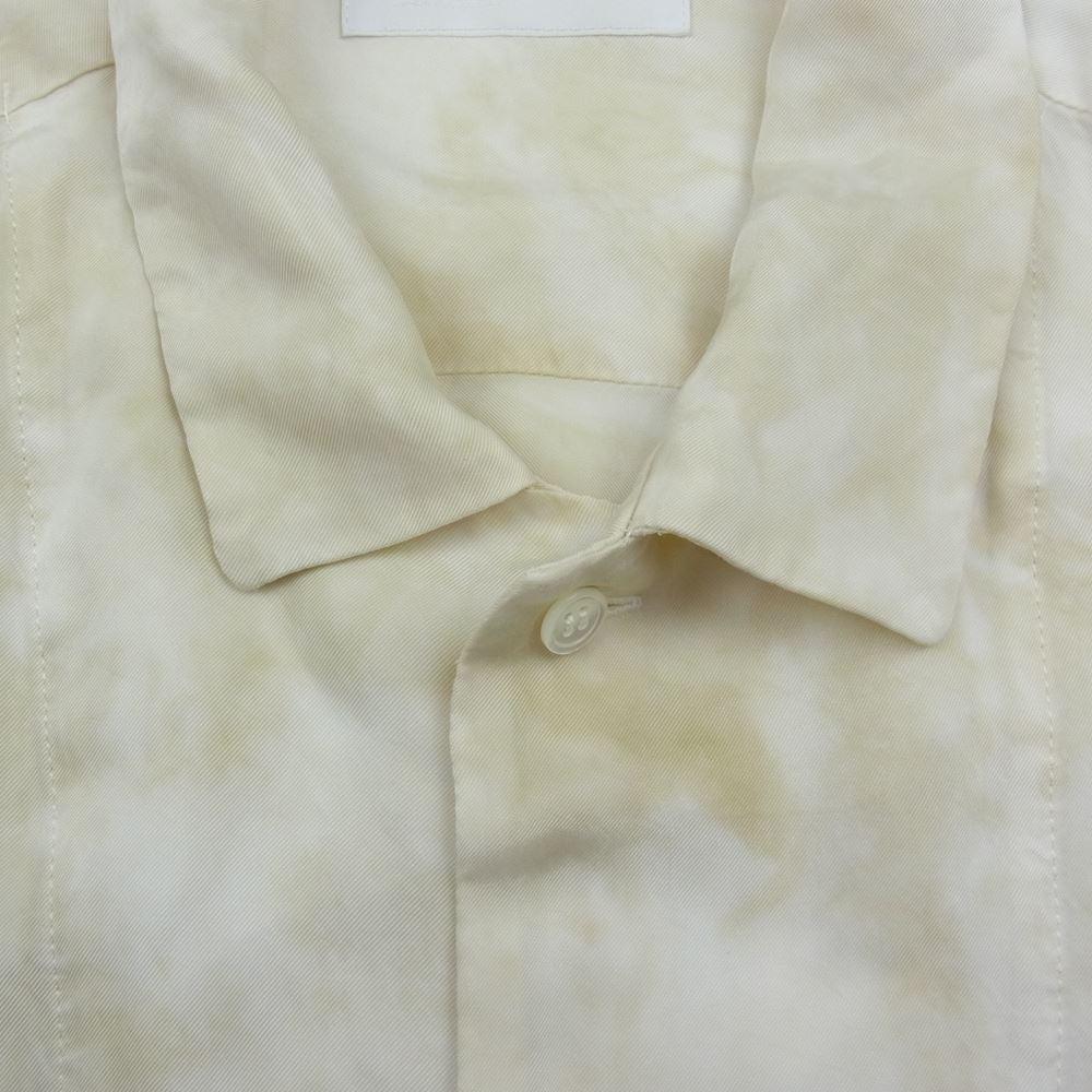 TOGA トーガ 22AW TV22-FJ338 VIRILIS ビリリース Inner tie dye print shirt インナー タイダイ染め 長袖 シャツ オフホワイト系 46【中古】