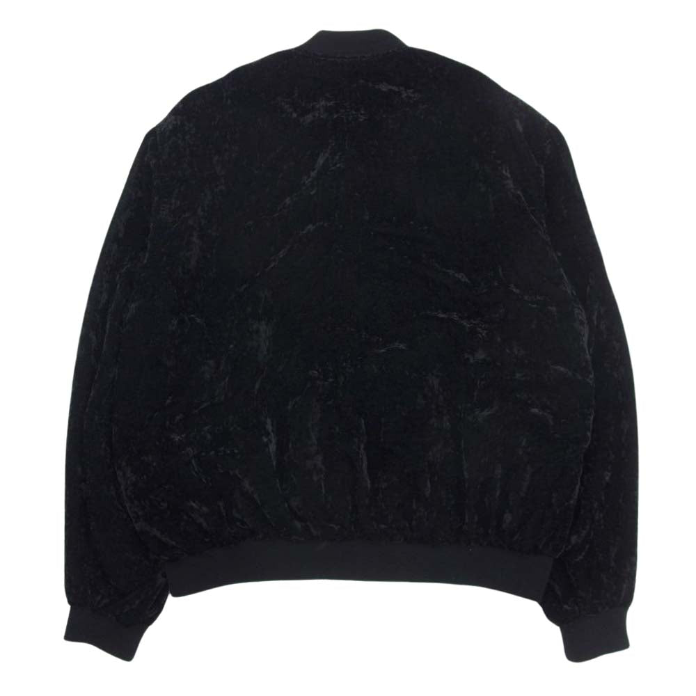 TOGA トーガ 22AW TV22-FC329 VIRILIS ビリリース VELVET BLOUSON ベルベット ブルゾン MA-1 ブラック系 46【中古】