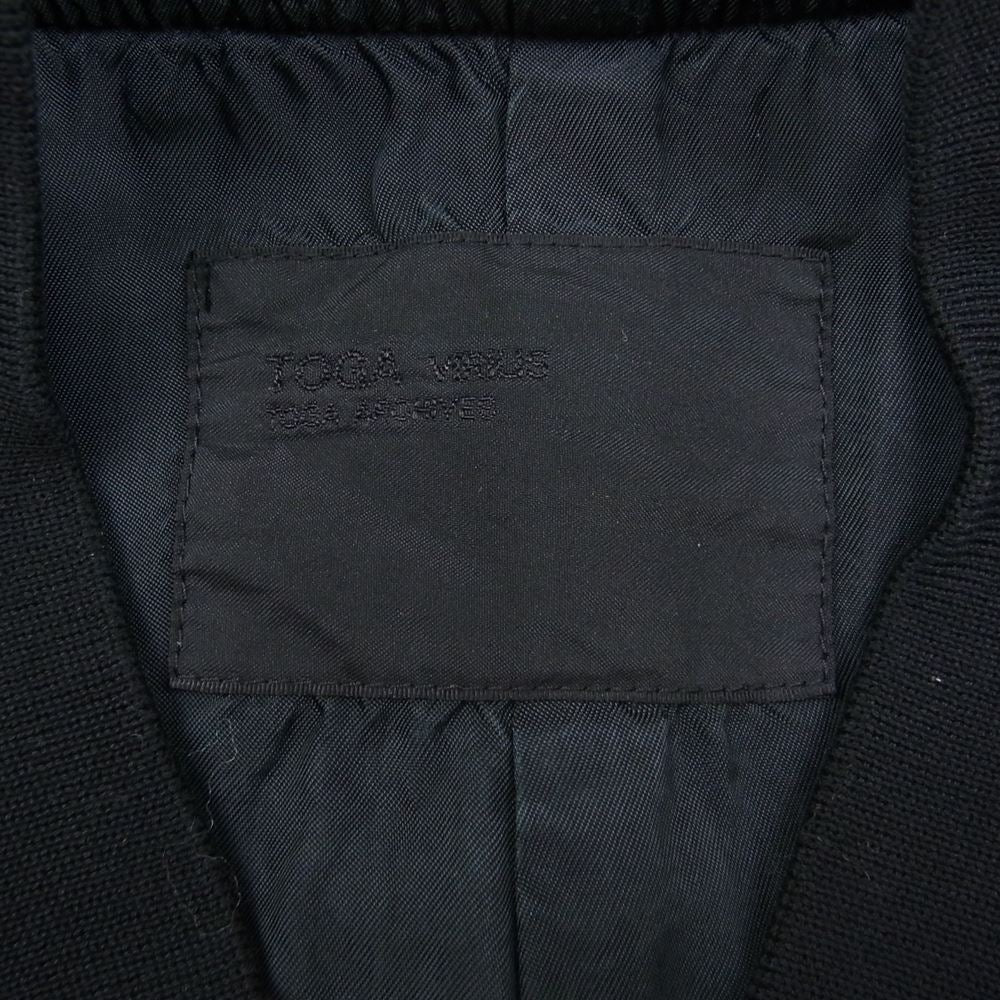 TOGA トーガ 22AW TV22-FC329 VIRILIS ビリリース VELVET BLOUSON ベルベット ブルゾン MA-1 ブラック系 46【中古】