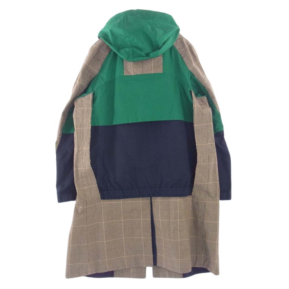 Sacai サカイ 19SS 19-01889M ドッキング チェック切替 ステンカラー