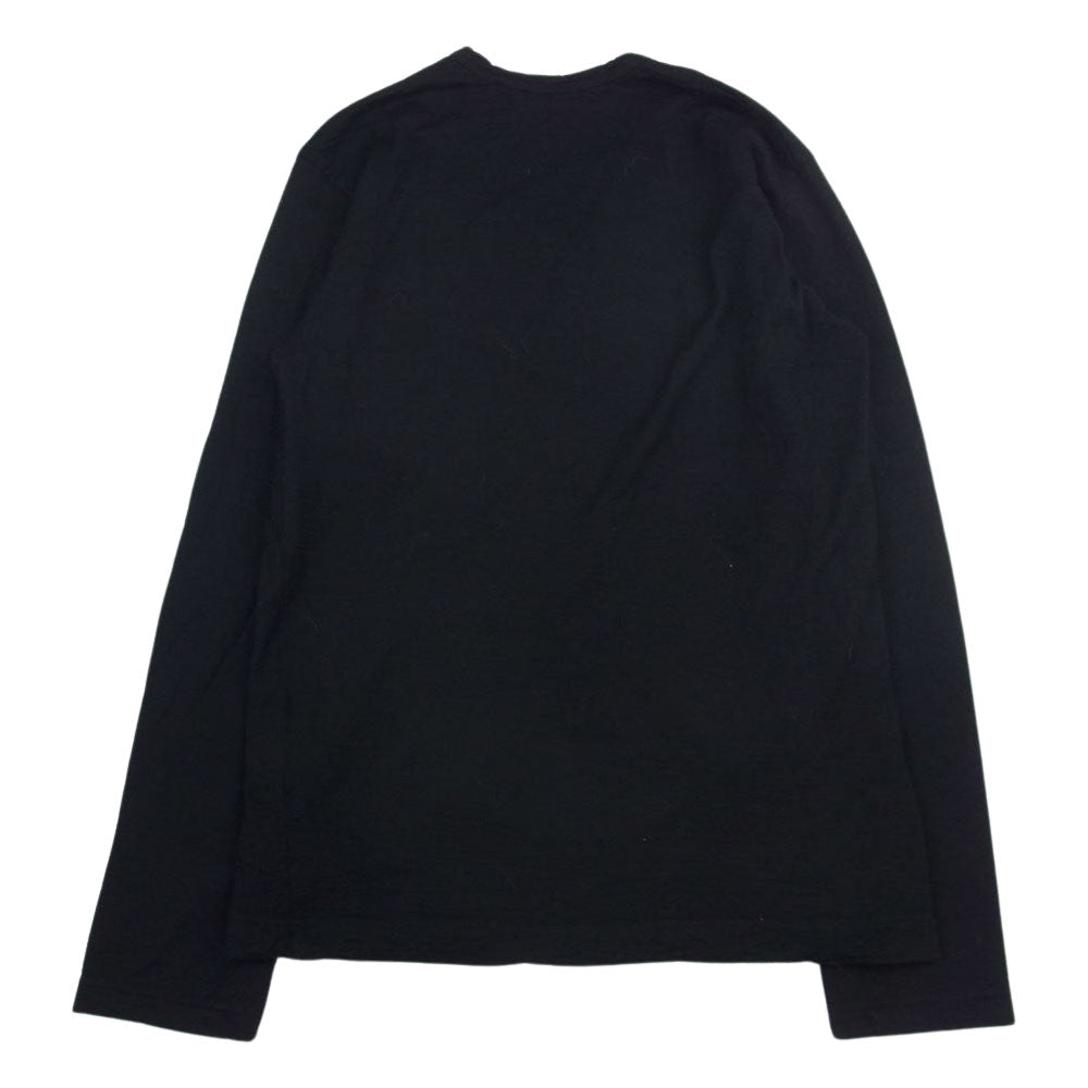 コムデギャルソンシャツ FW09209 フランス製 製品加工 ウール パッチワーク ニット ブラック系 M【中古】