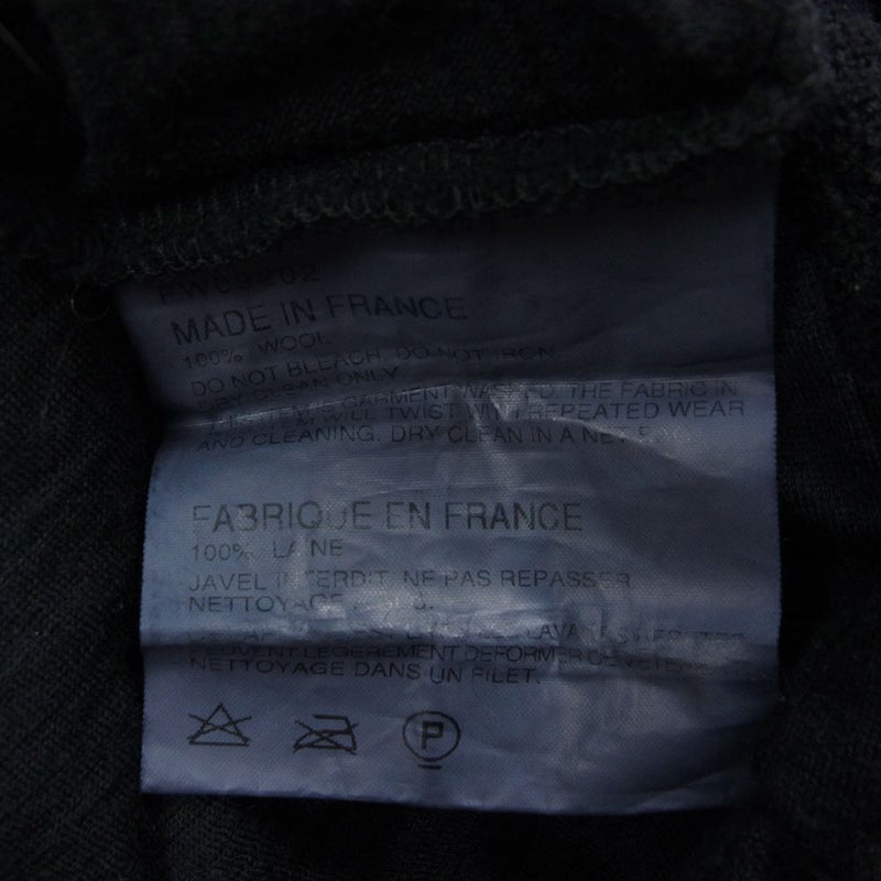 コムデギャルソンシャツ FW09209 フランス製 製品加工 ウール パッチワーク ニット ブラック系 M【中古】