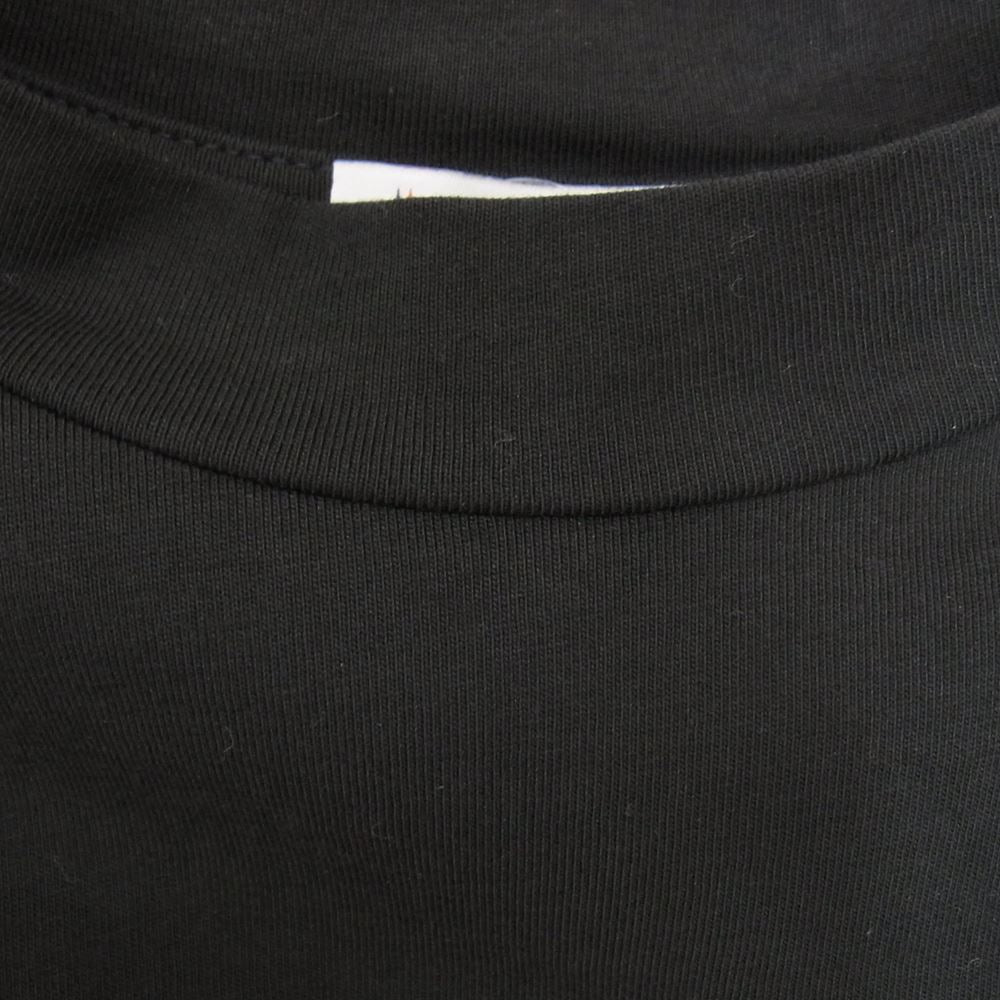 MONCLER モンクレール 22SS T-SHIRT MANICA LUNGA フロント ロゴ 長袖 Tシャツ ブラック系 S【美品】【中古】