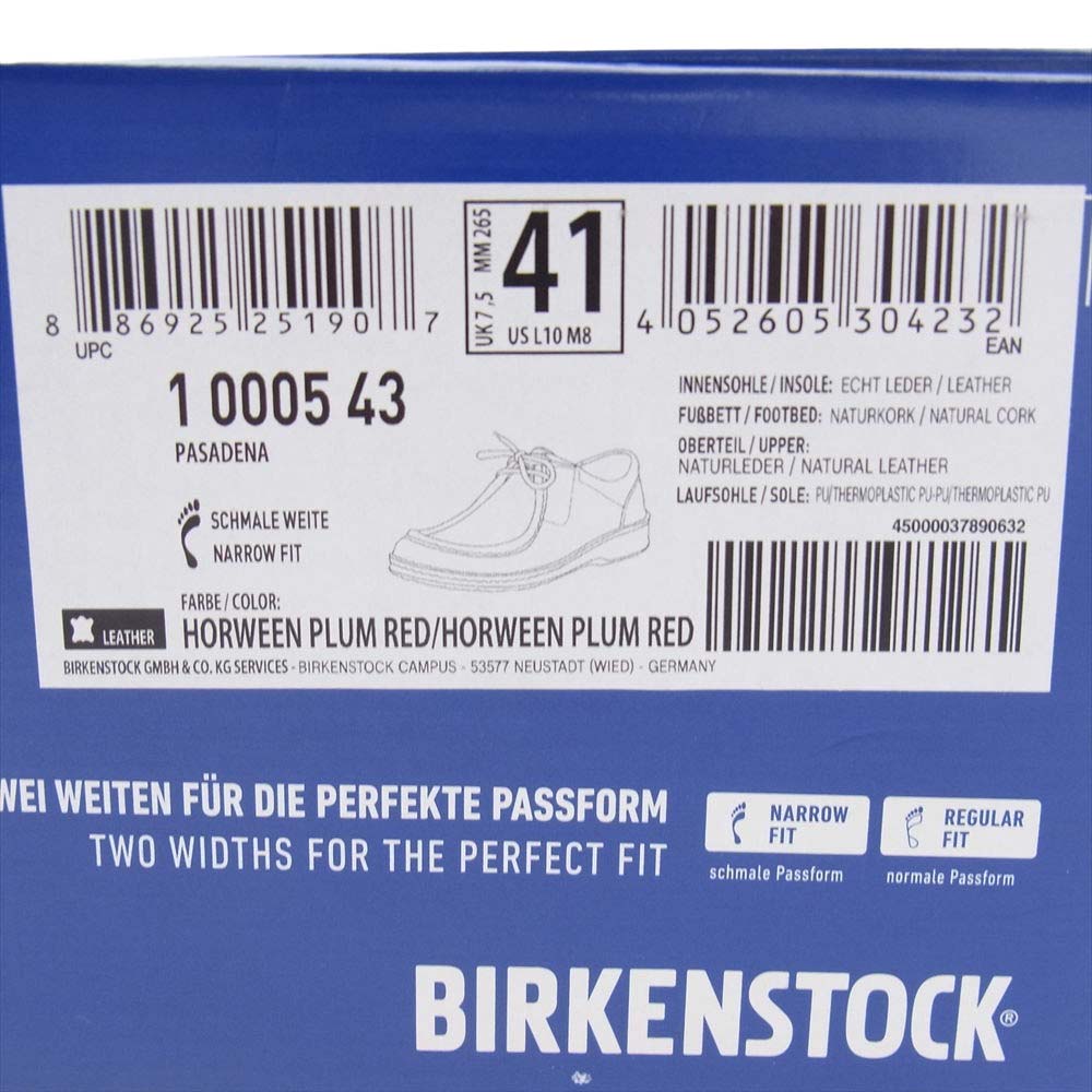 BIRKENSTOCK ビルケンシュトック 1-0005-43 PASADENA パサデナ レザー モカシン シューズ ブラウン系 26.5cm【中古】