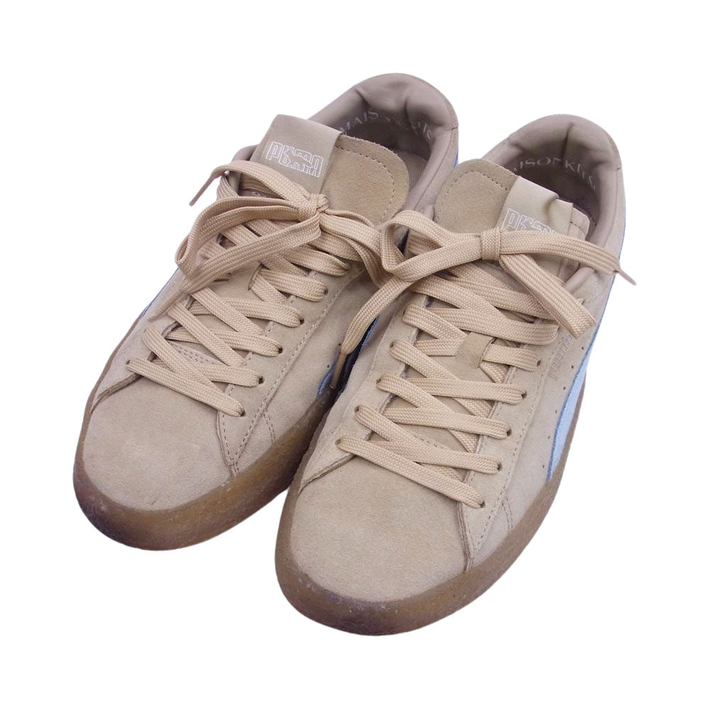 MAISON KITSUNE メゾンキツネ 381270-01 × PUMA プーマ SUEDE CREPE KITSUNE スエード クレープ キツネ スニーカー ベージュ系 26.5cm【中古】