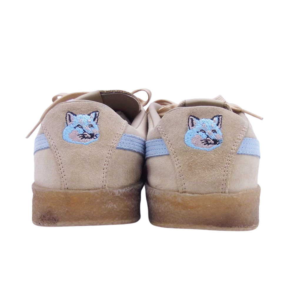 MAISON KITSUNE メゾンキツネ 381270-01 × PUMA プーマ SUEDE CREPE KITSUNE スエード クレープ キツネ スニーカー ベージュ系 26.5cm【中古】