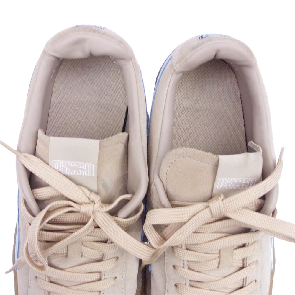 MAISON KITSUNE メゾンキツネ 381270-01 × PUMA プーマ SUEDE CREPE KITSUNE スエード クレープ キツネ スニーカー ベージュ系 26.5cm【中古】
